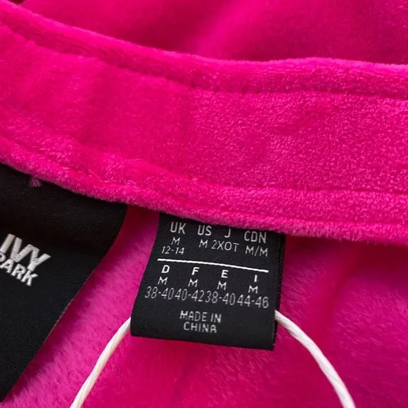 ADIDAS x IVY PARK Pink Velour Dress 'Heart Drop' - Picture 10 of 10